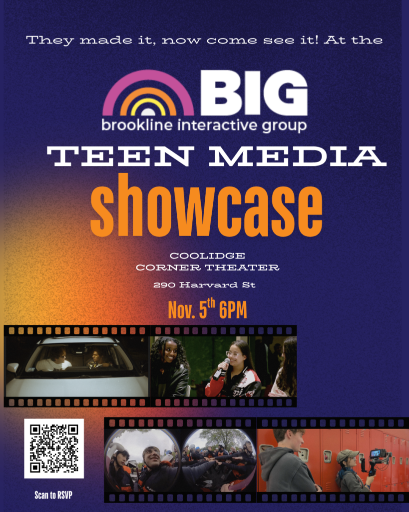 BIG Teen Media Showcase. Coolidge Corner Theater. November 6th. 6pm.